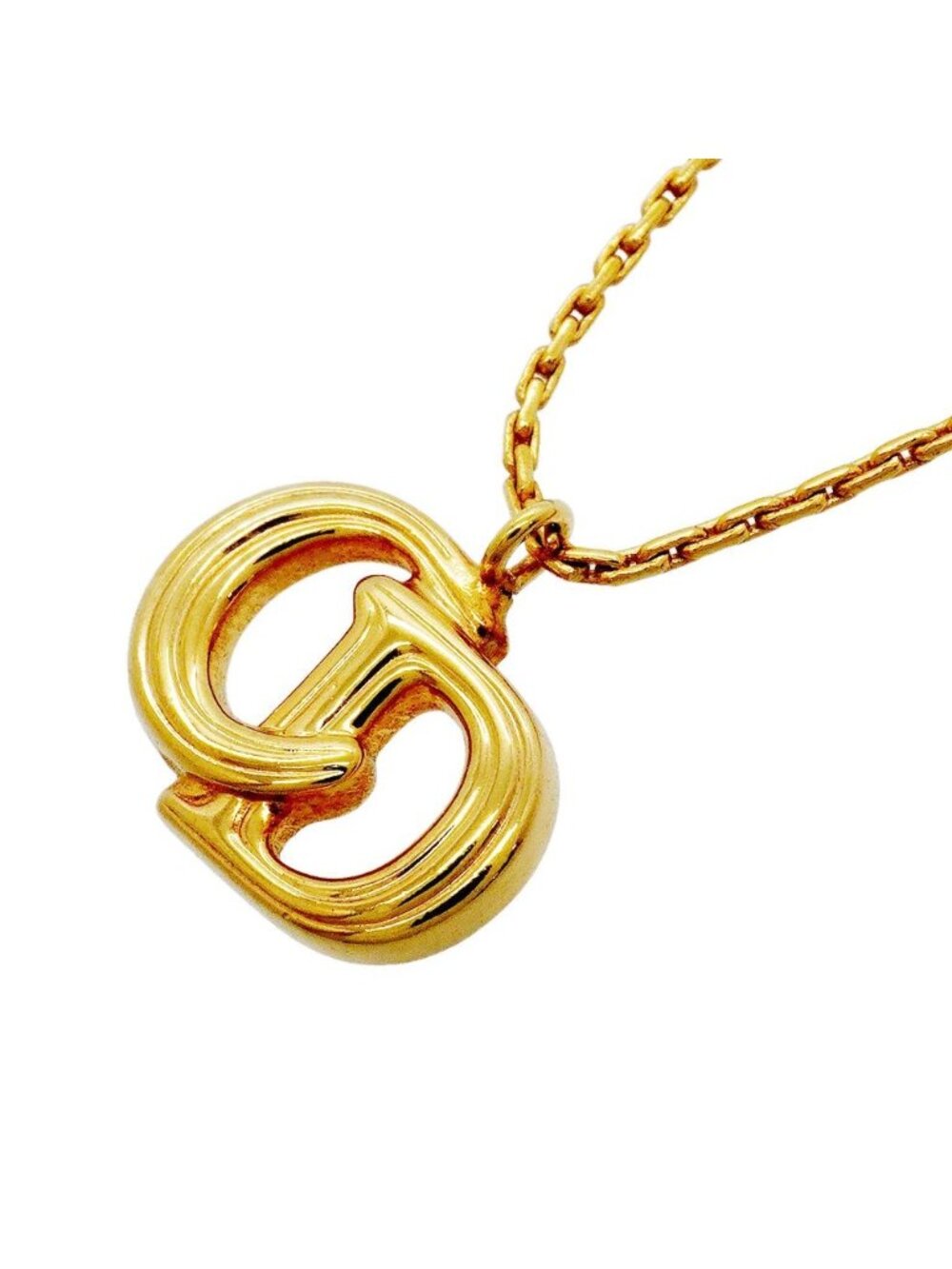 Dior Necklace CD Logo Gold Plated